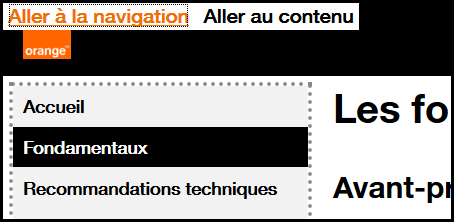 capture d’écran du site orange.com